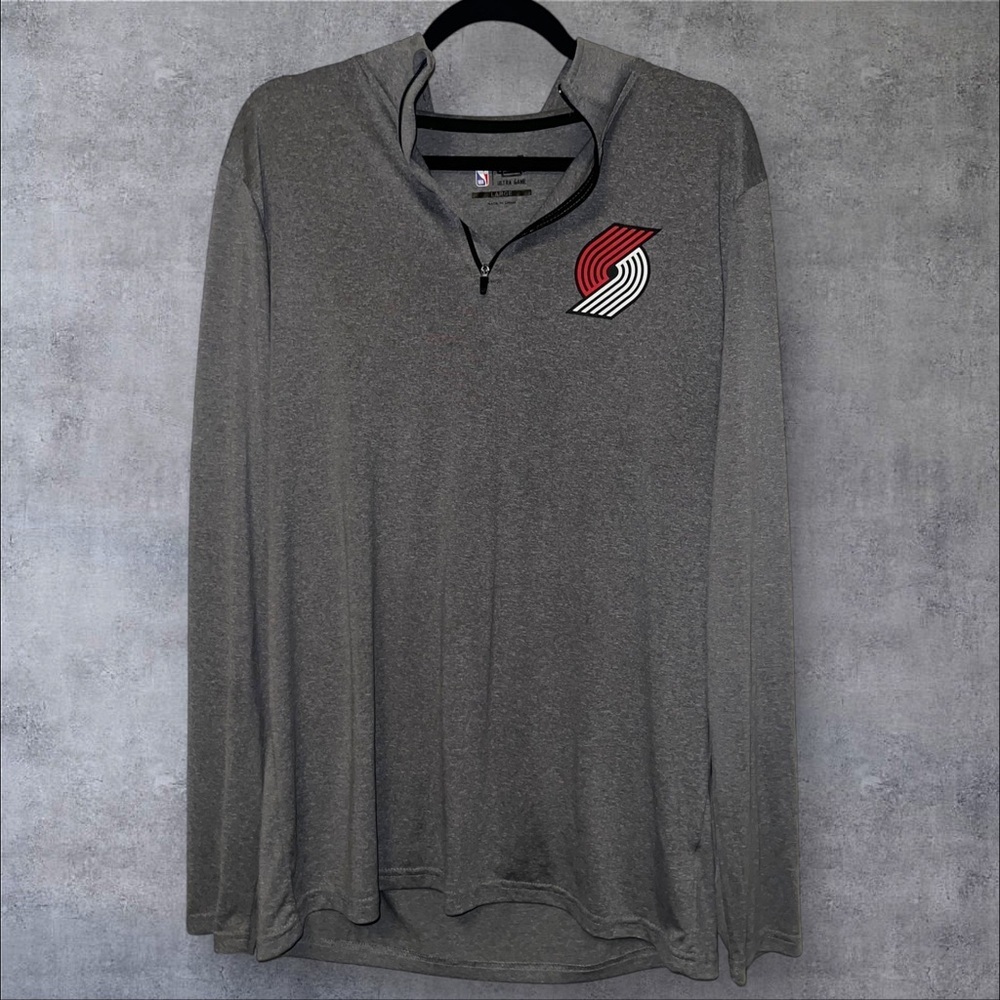 NBA - blazers 1/4 zip pull over